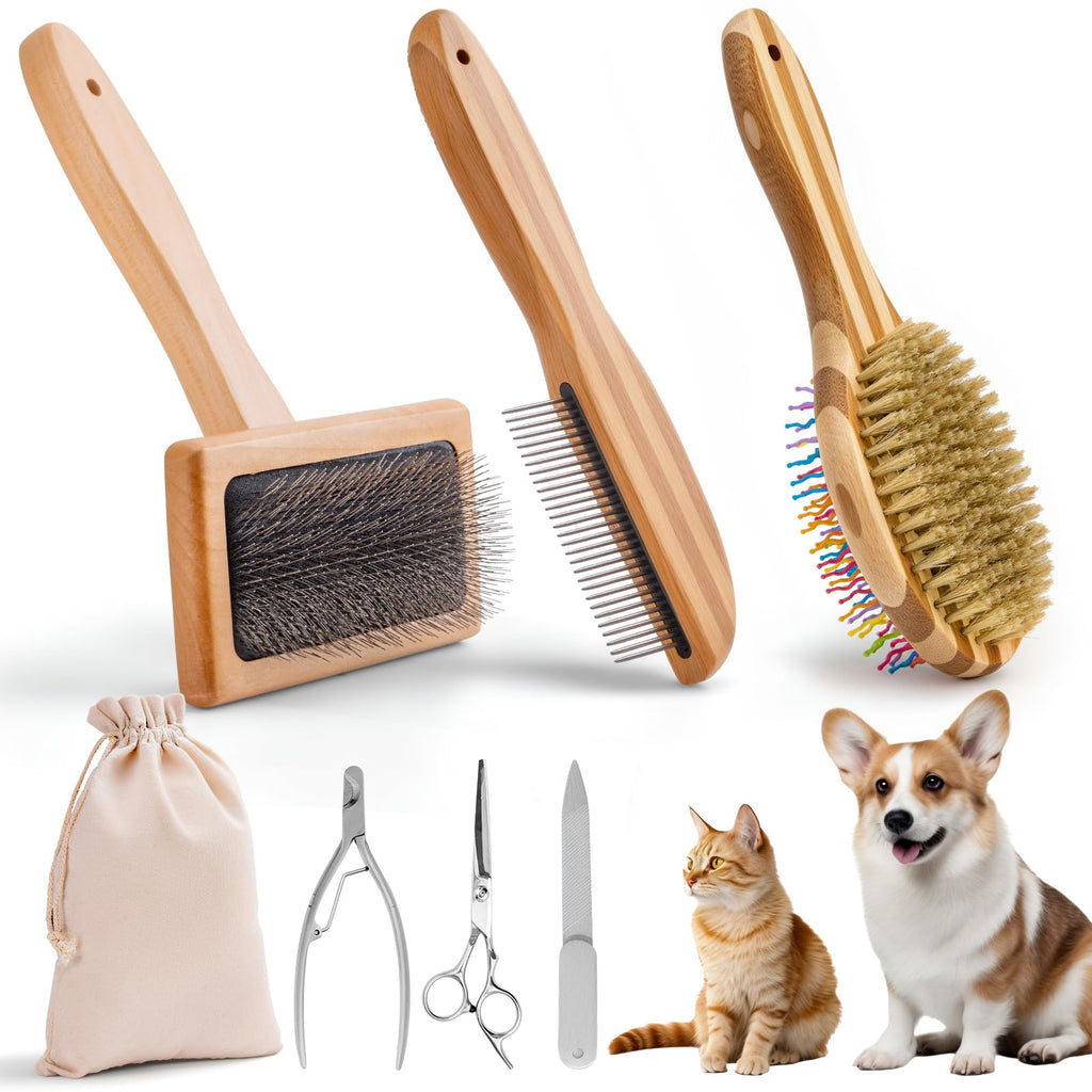 Dog Grooming Brush Kit - Complete Care Set